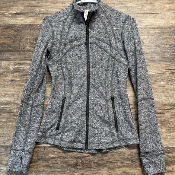 Lululemon Athletica Gray Fitted Define BBL Stretchy Womens Full Zip Jacket - Picture 1 of 11